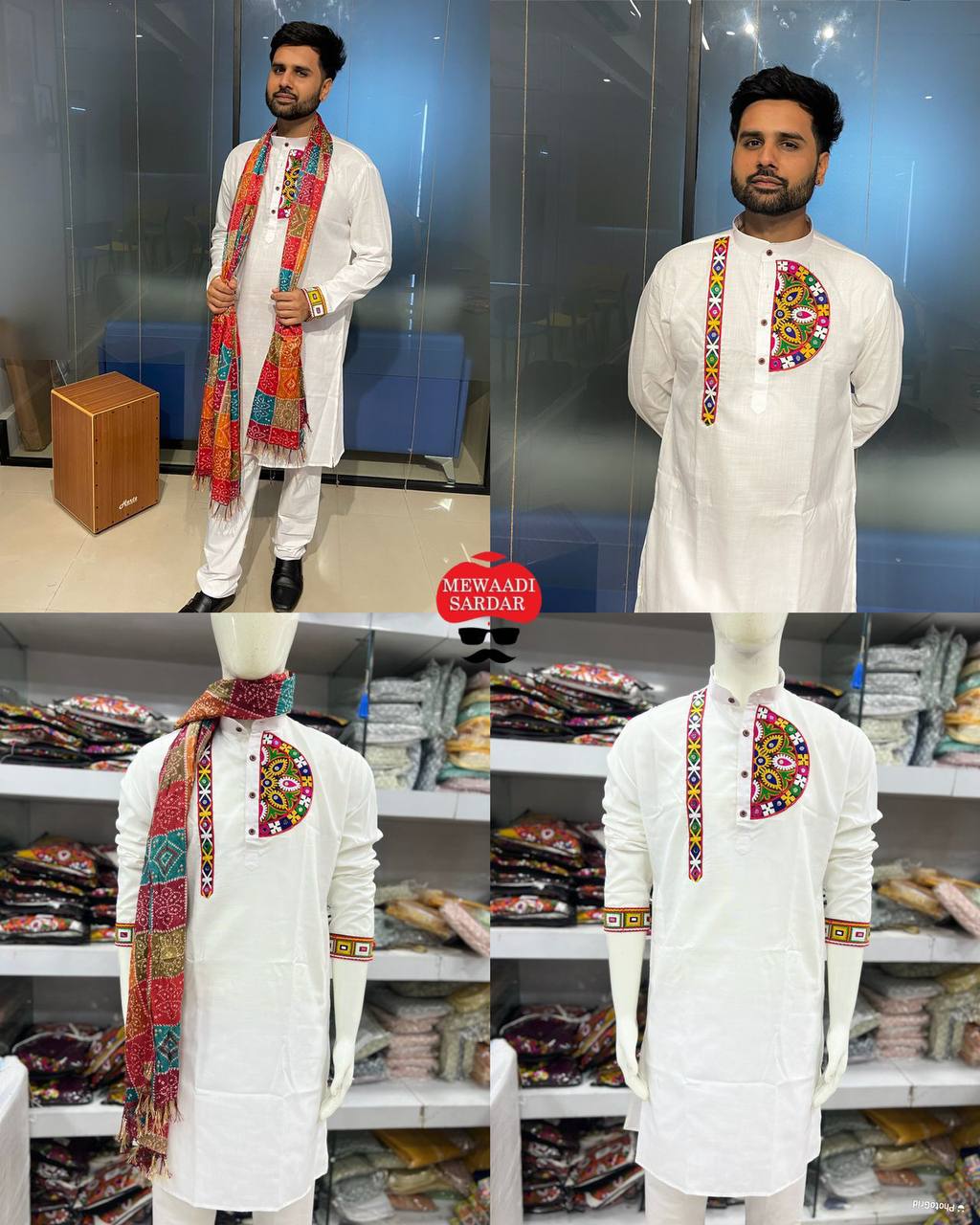 Cotton with Embroidery & stylish pattern with pocket